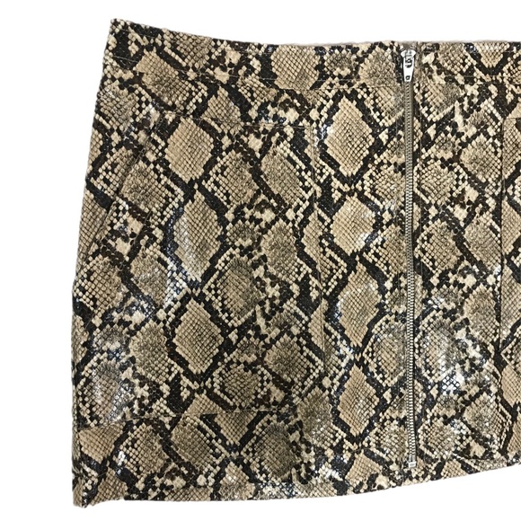 Free People Snake Skin Mini Skirt - Picture 4 of 9